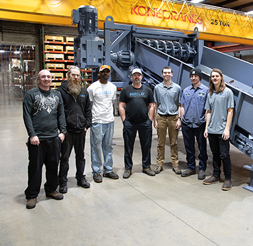 Barclay team who builds all of our equipment